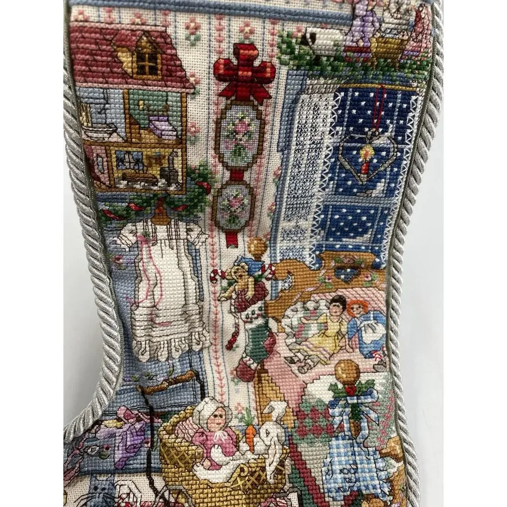 Holiday Study Heirloom Christmas Stocking Counted Crosstitch Pattern “Amanda”
